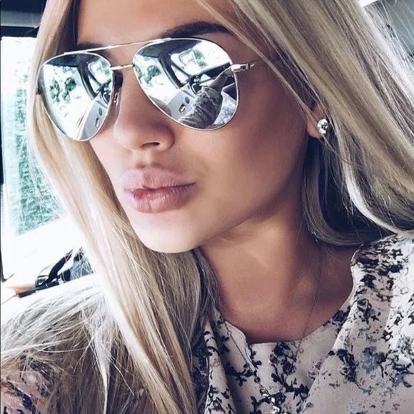 silver mirror sunglasses